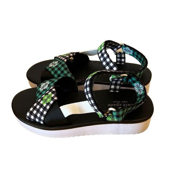 Kate Spade Dotty Gingham Sandal Sz.8 New - Picture 3 of 5